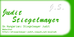 judit stiegelmayer business card